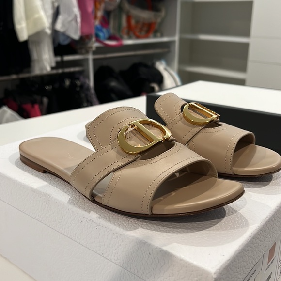 DIOR 30 MONTAIGNE SLIDE Nude Calfskin - Picture 3 of 8